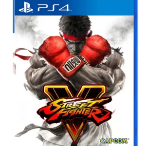 A physical copy of the Street Fighter V game case for PlayStation 4