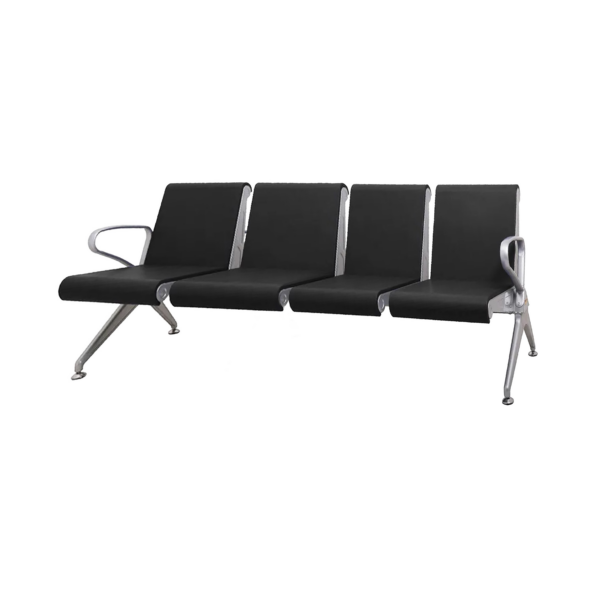 Airport Chair 4 Seater Colour-Black