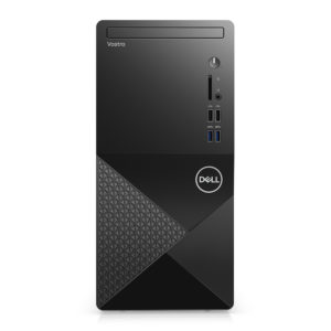 Front view of the Dell Vostro 3888 desktop computer tower.