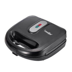 A compact Sonifer Sandwich Maker SF-6114 750w with non-stick plates for easy toasting.