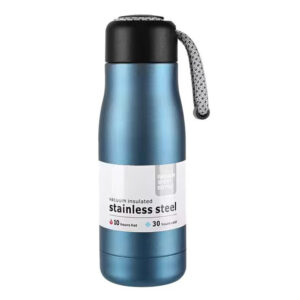 VACUUM WATER BOTTLE STAINLESS STEEL SILVER 350ML (Z-32)