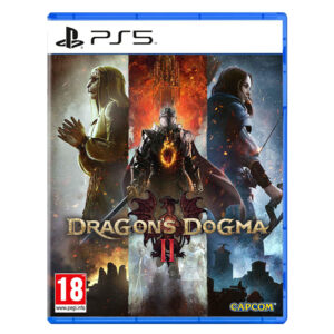 Official game cover art for Dragon's Dogma II on PlayStation 5 console