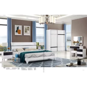 Queen Size Full BedRoom Set With Storage Bed & Sliding Door Wardrobe Model:P002