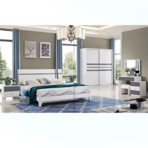 Queen Size Full BedRoom Set With Storage Bed & Sliding Door Wardrobe Model:P006