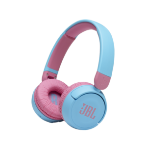A pair of JBL Junior JR310BT wireless on-ear headphones designed for kids.