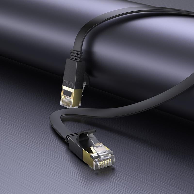 Hoco US07 10M General Pure Copper Flat Network Cable - Image 4