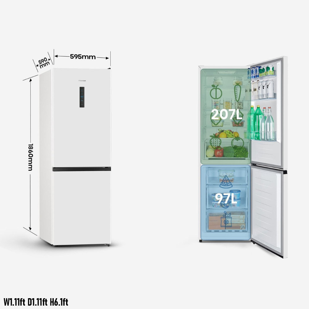 Pre-Order Hisense Refrigerator 304Ltr Model: RB390N4DWD - Image 4