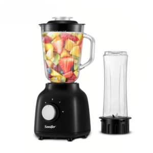 A sleek Sonifer SF-8113 Blender sitting on a kitchen countertop.