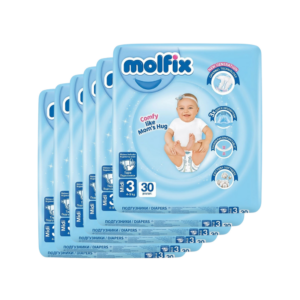 Molfix Tape Diaper Midi Jumbo No.3 4-9 kg 6pack (180pcs)
