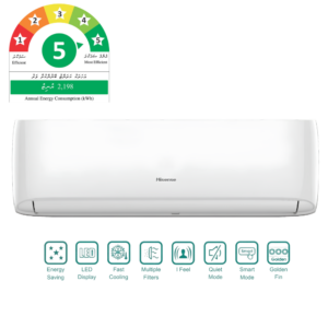 Hisense 5-Star Energy Saving 24000 BTU WIFI SMART Inverter AC Model: AS-24TW4RXTCA01