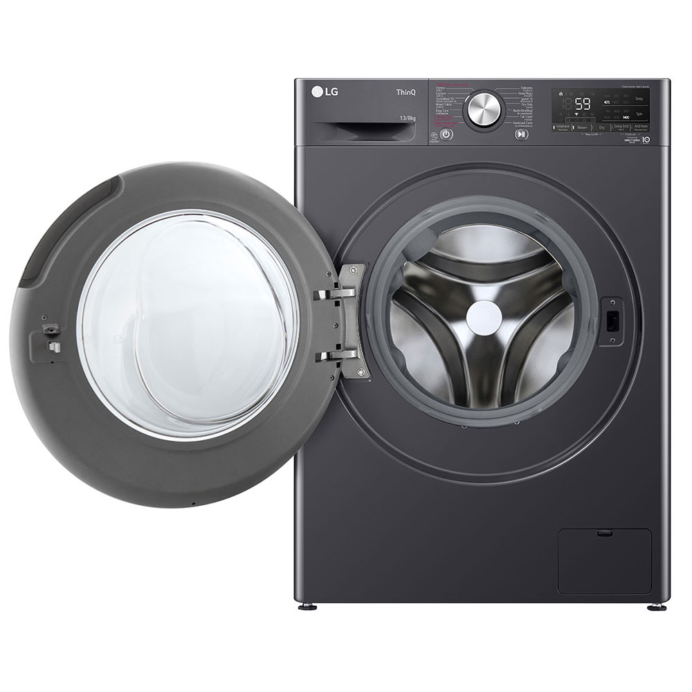 LG 13kg Washer 8kg Dryer Model: FV1413H4M Colour: Black - Image 2