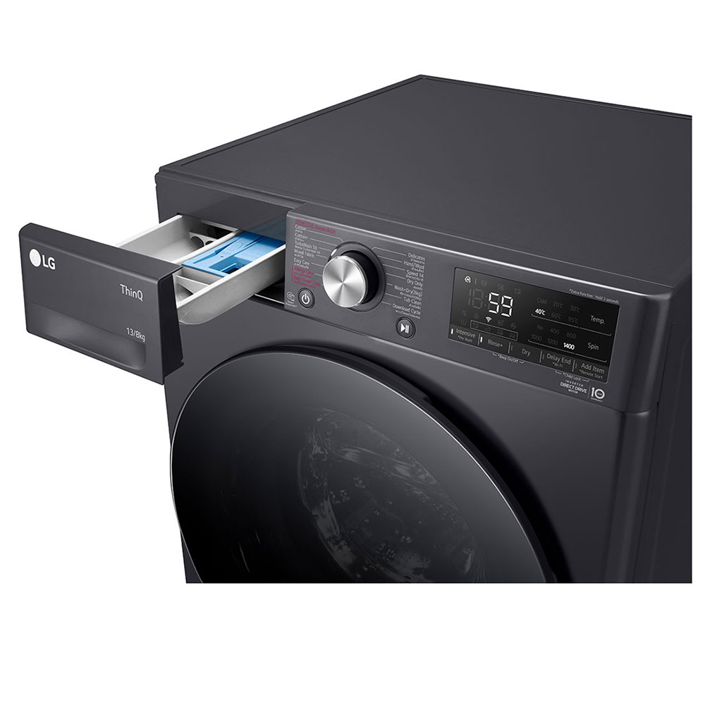 LG 13kg Washer 8kg Dryer Model: FV1413H4M Colour: Black - Image 6