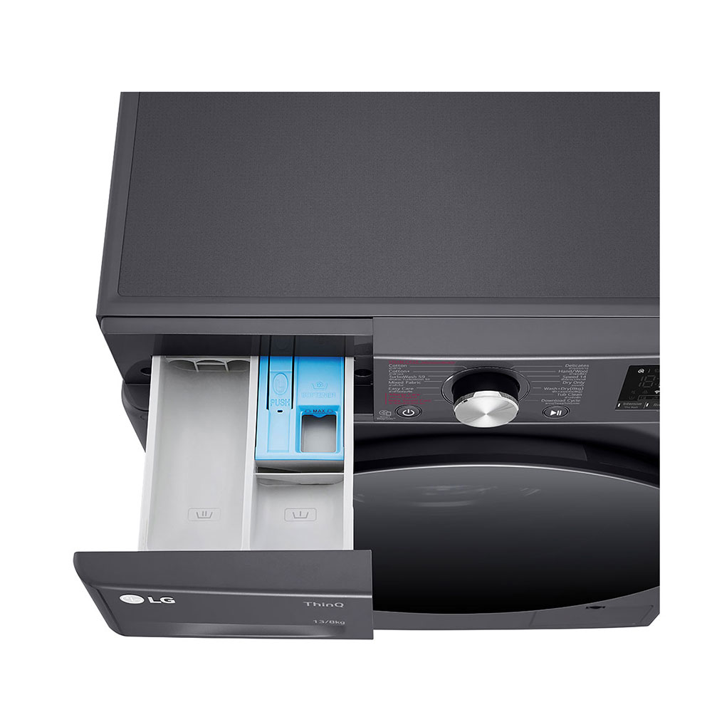 LG 13kg Washer 8kg Dryer Model: FV1413H4M Colour: Black - Image 7