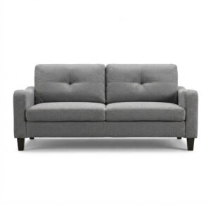 Koumo 3 Seater Linen Fabric Sofa Model: 1410 Colour: Grey