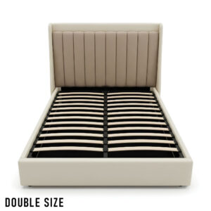 Double Size Cushion Bed with Storage Leather + Fabric Model: 4466G