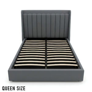 Queen Size Cushion Bed with Storage Leather + Fabric Model: 4466G