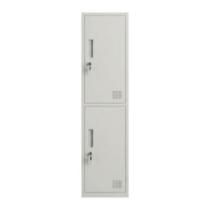 2 Door Steel Locker - Grey